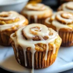 Pumpkin Cinnamon Roll Muffins
