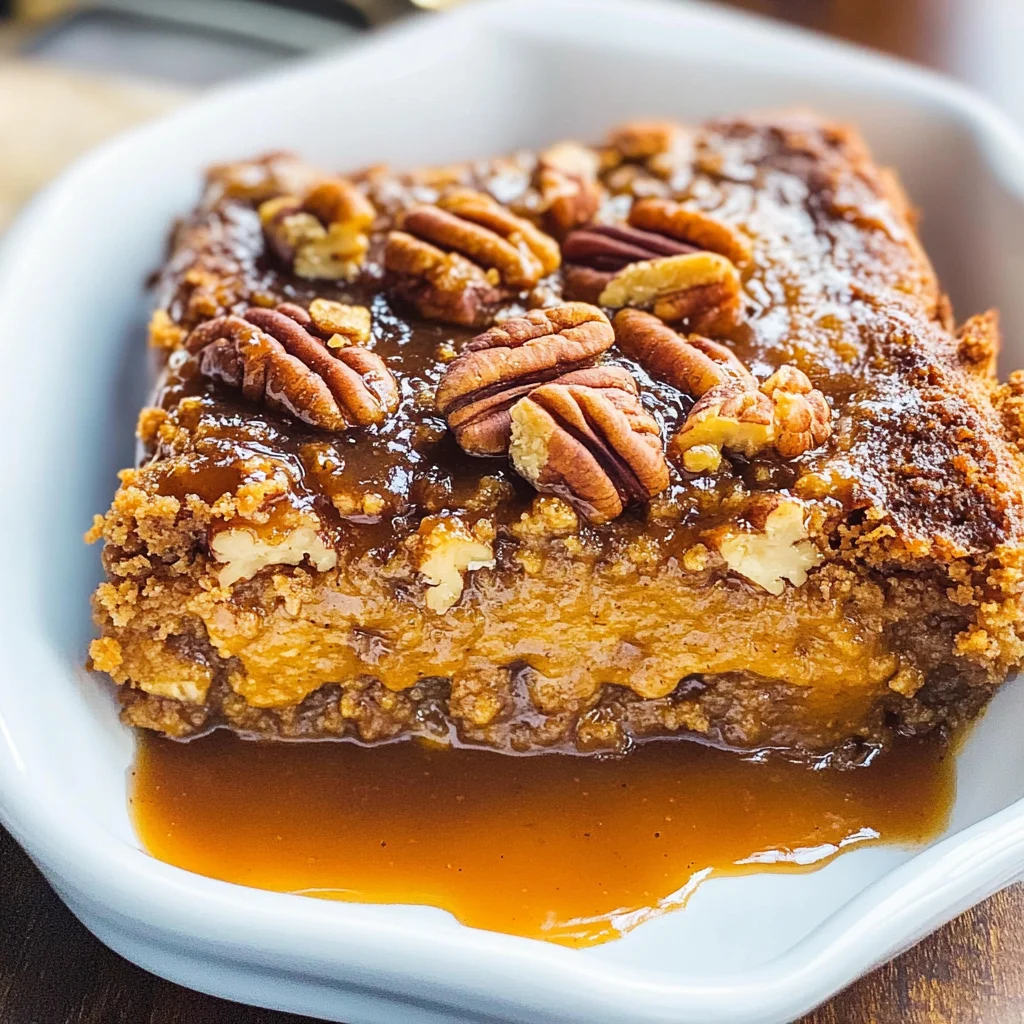 Pumpkin Pecan Cobbler