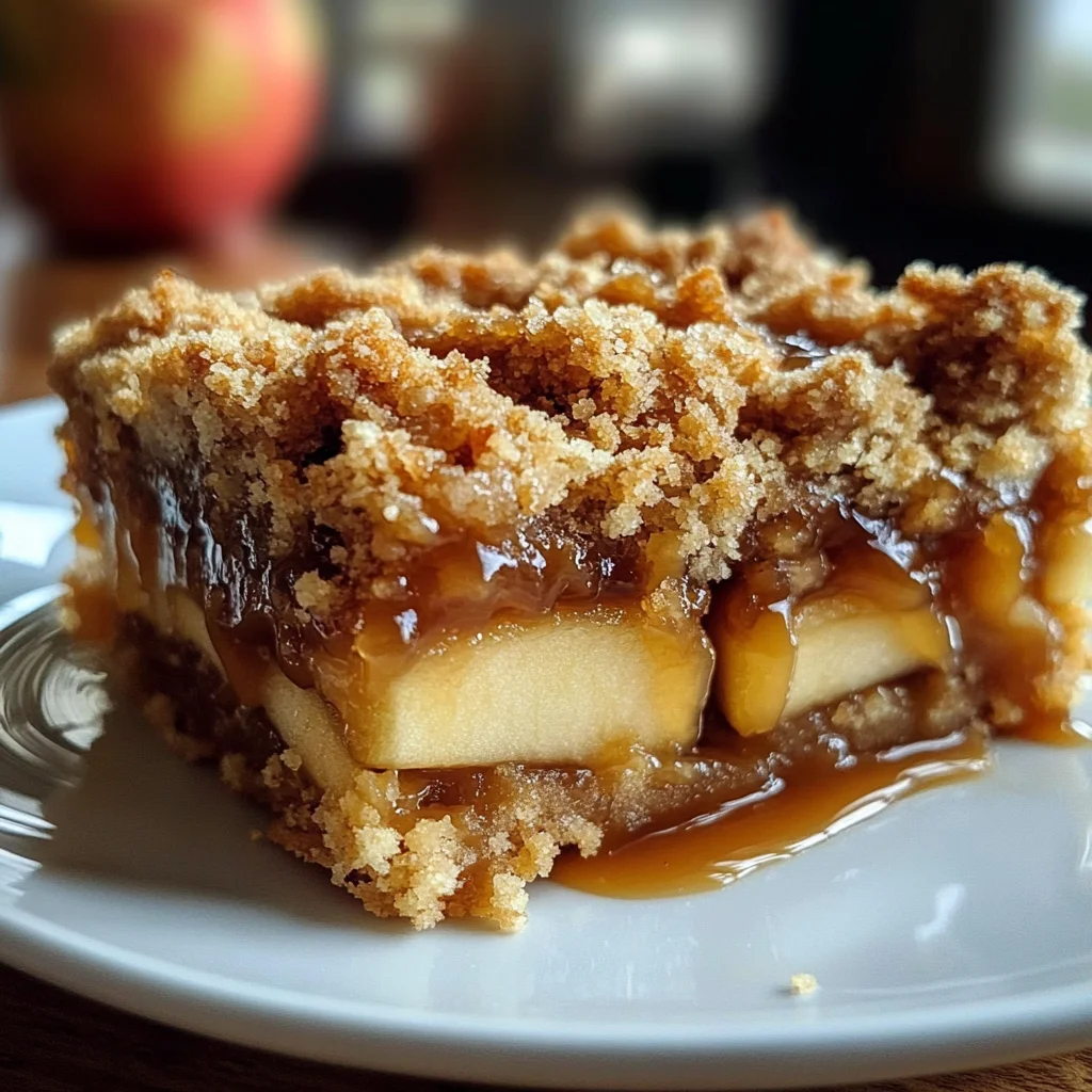 Salted Caramel Apple Crumble Bars Fall Treat: Get Addicted in 45 Min