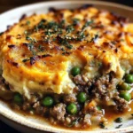 Savory Ground Lamb Shepherds Pie with Creamy Sweet Potato Mash