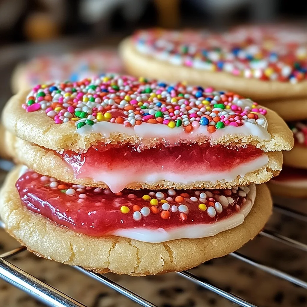 Strawberry Pop Tart Sugar Cookies