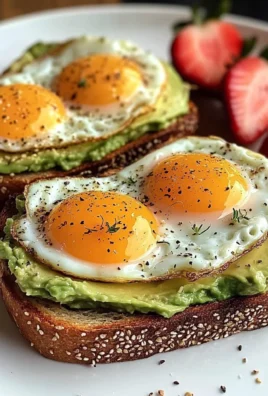Sunny Avocado Egg Toast with Sweet Strawberries