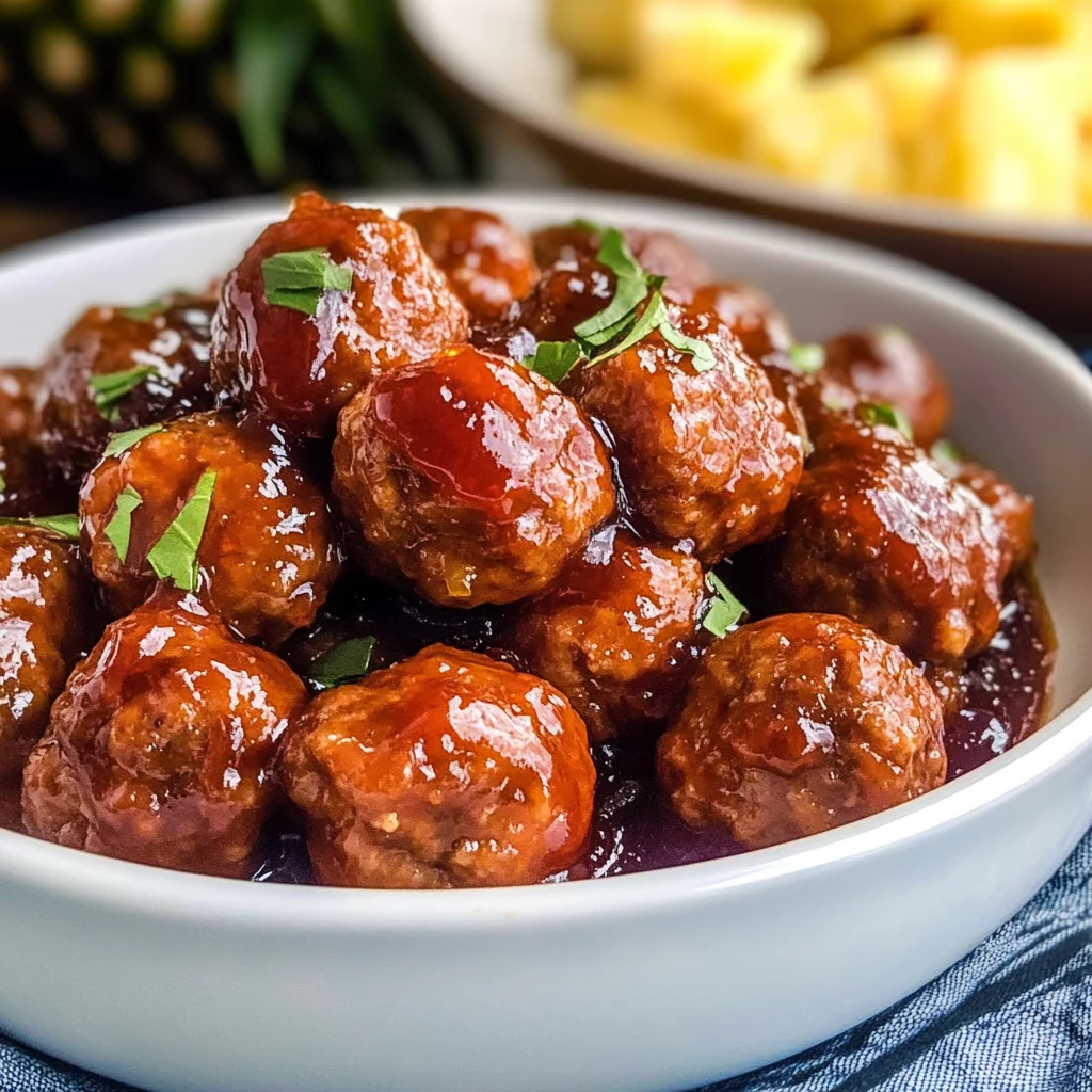 Sweet chili Meatballs Crockpot Recipe