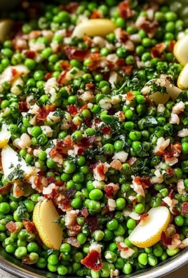 Thanksgiving Peas (with Pear and Pancetta)