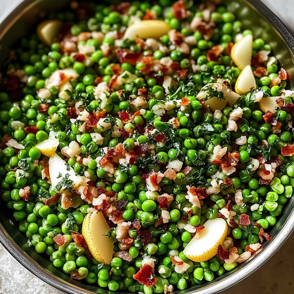 Thanksgiving Peas (with Pear and Pancetta)