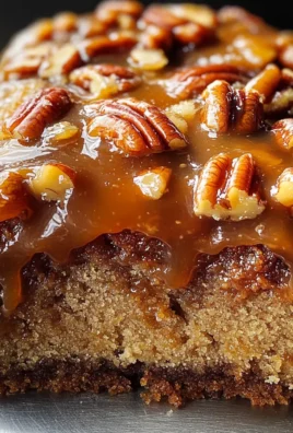 Upside-Down Caramel Pecan Cake