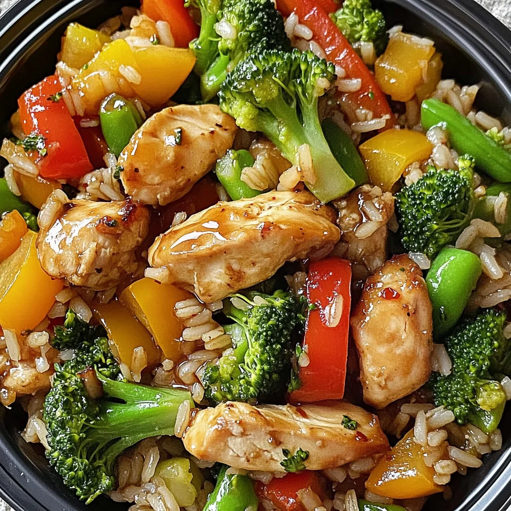 Wild Rice Chicken Stir-Fry with Fresh Veggies