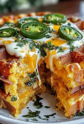 Cheddar Jalapeño Cornbread Waffles