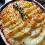 Cheesy Garlic Potatoes Gratin – Easy & Creamy Recipe