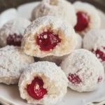 Cherry Snowball Cookies