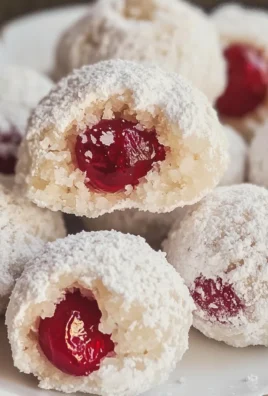 Cherry Snowball Cookies