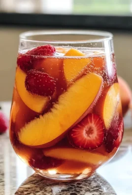 Chilled Peach Moscato Sangria