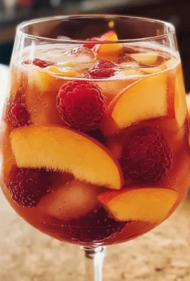 Chilled Peach Moscato Sangria