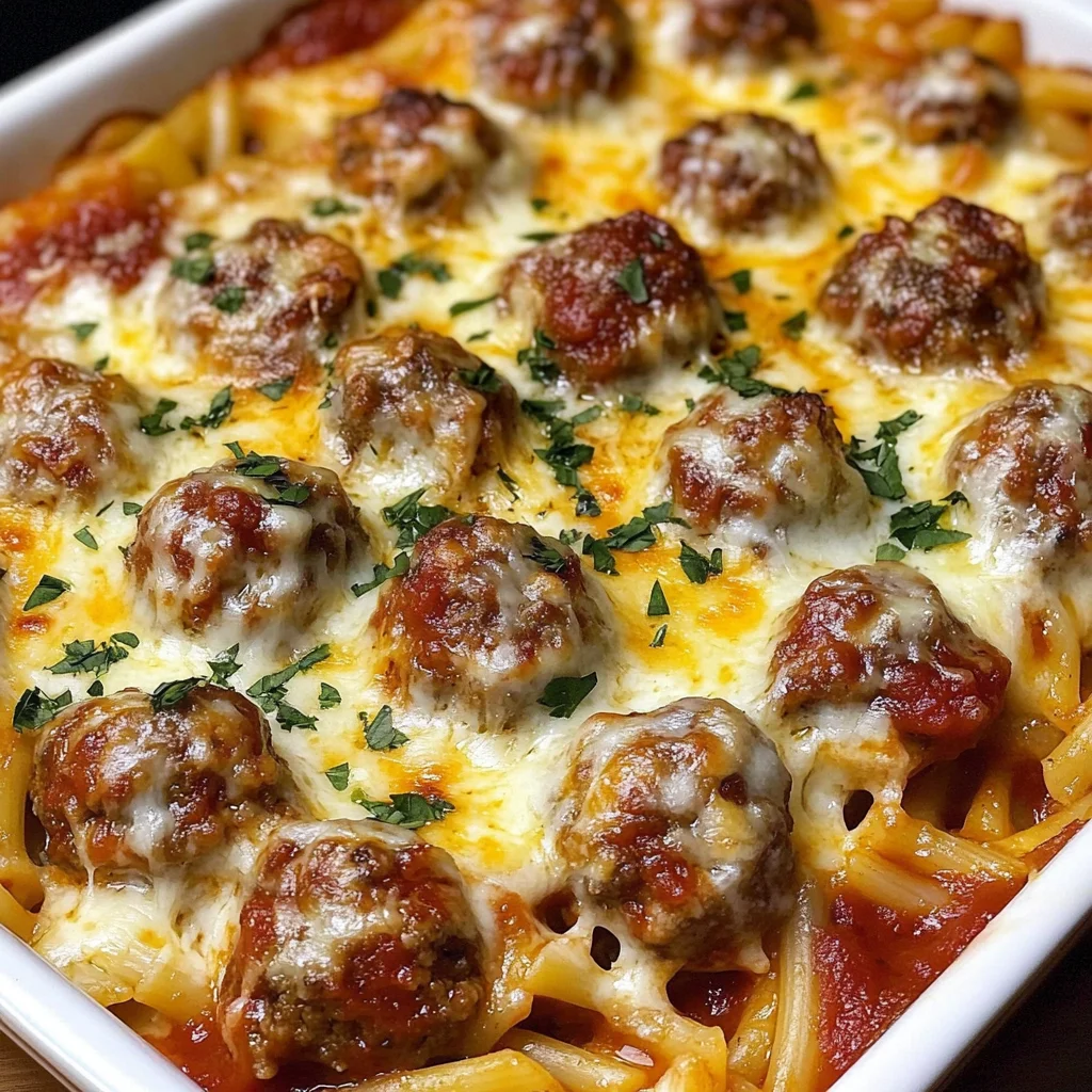 Dump-and-Bake Meatball Casserole