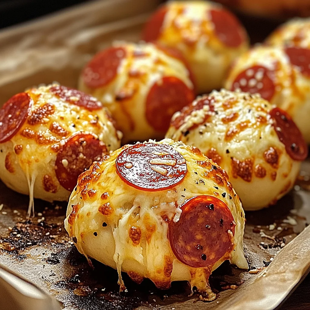 Easy Pepperoni Pizza Bombs