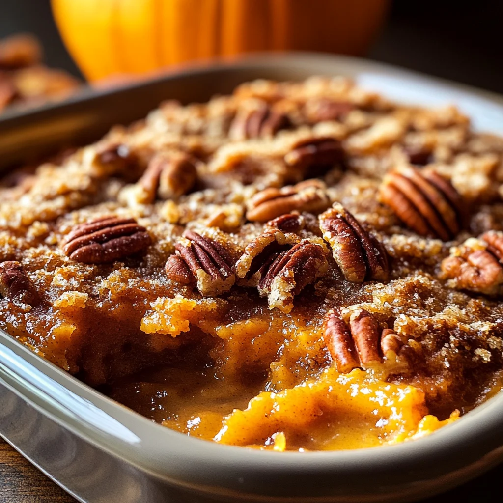 Pumpkin Pecan Cobbler