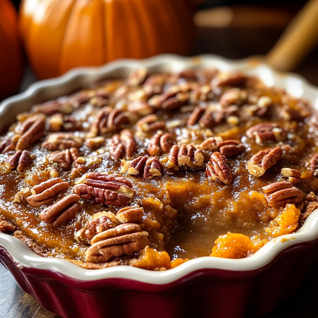 Pumpkin Pecan Cobbler