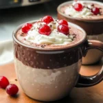 Slow Cooker Chocolate Covered Cherry Hot Chocolate