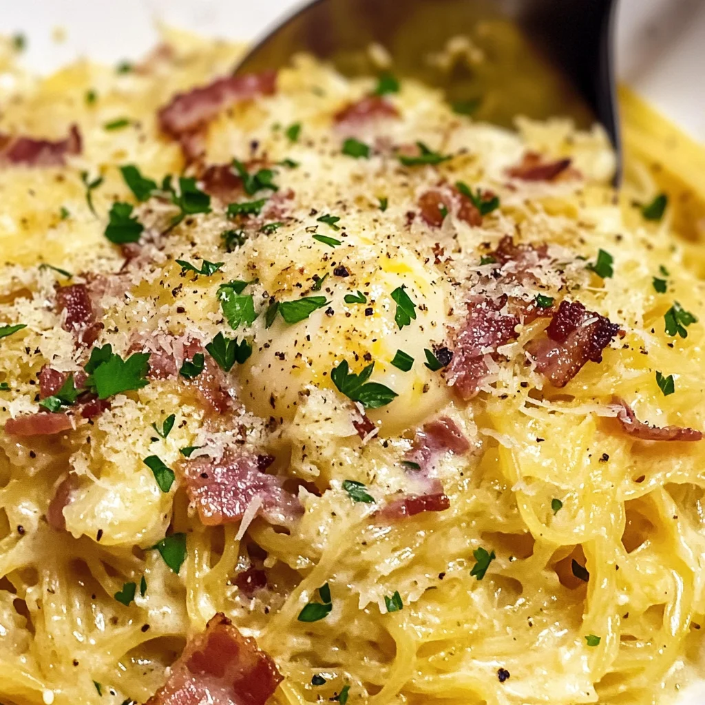 Spaghetti Squash Carbonara