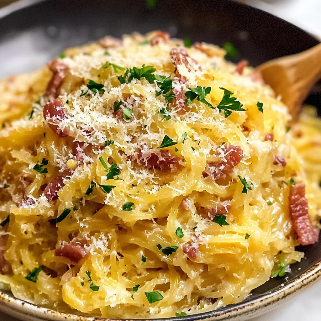 Spaghetti Squash Carbonara