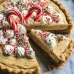 White Chocolate Candy Cane Pie