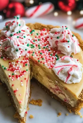 White Chocolate Candy Cane Pie