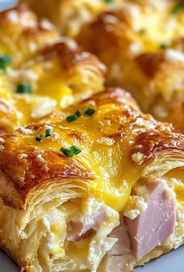 chicken chicken ham and Cheese Croissant Breakfast Casserole