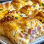 chicken chicken ham and Cheese Croissant Breakfast Casserole